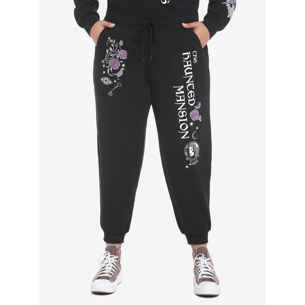 Disney Her Universe NWT Women's 4 4X Haunted Mansion Leota Rose Jogger Pants